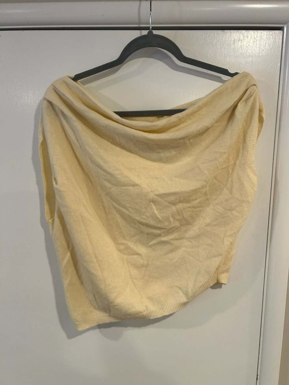 ASTR The Label Draped Asymmetrical Knit Sleeveless Top